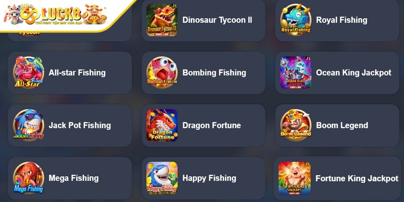 Luật chơi bắn cá Luck8 được thiết kế đơn giản, phù hợp với cả người mới 