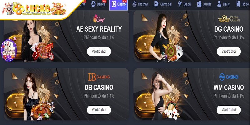 Những lý do bạn nên lựa chọn casino Luck8
