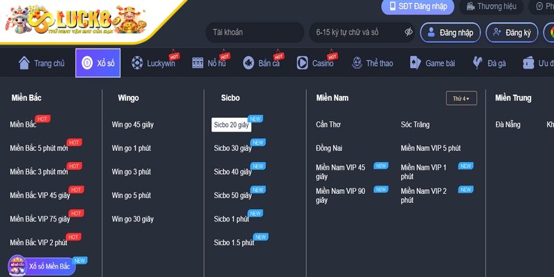 Sảnh xổ số Luck8 là một sân chơi lô đề chuyên nghiệp