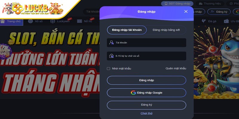 Hãy nhấp vào nút "Đăng nhập" để hoàn tất quá trình