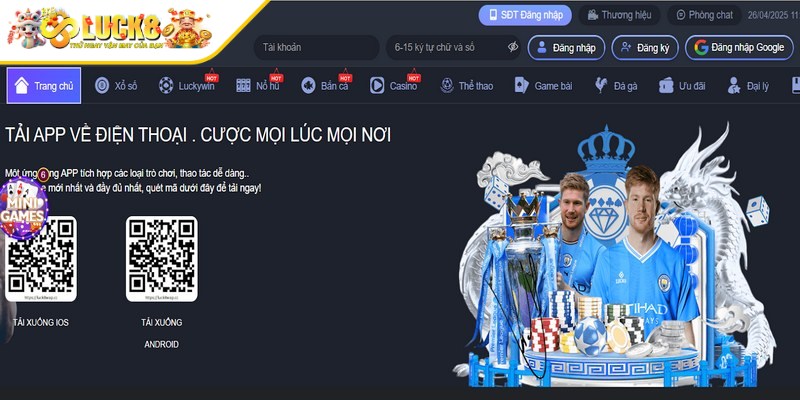 Có đến 67% hội viên tải app Luck8 bằng các thiết bị Android